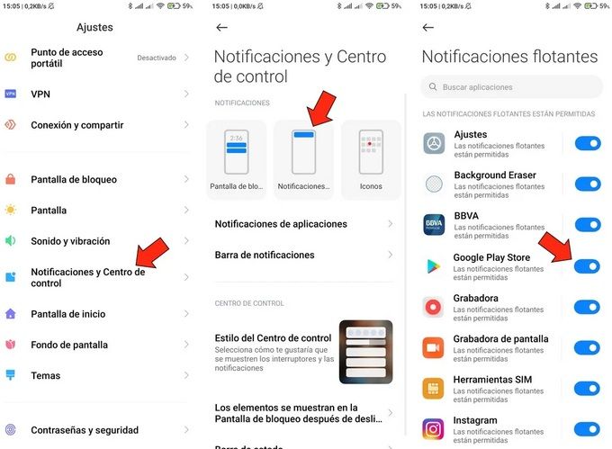 ventanas flotantes en MIUI